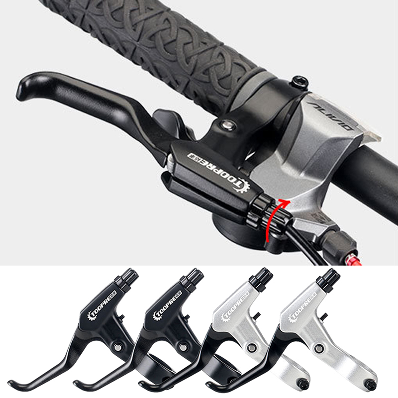 1Pair Bike Brake Lever Bicycle Brake Handle Bike Parts Aluminium Alloy Handbrake CF8