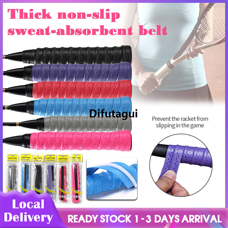 Difutagui Badminton Racket Tape Hand Glue Flat Embossed Fishing Rod Grip New style Sweat Absorbent Non Slip Sweatband Overgrip Pembalut Raket