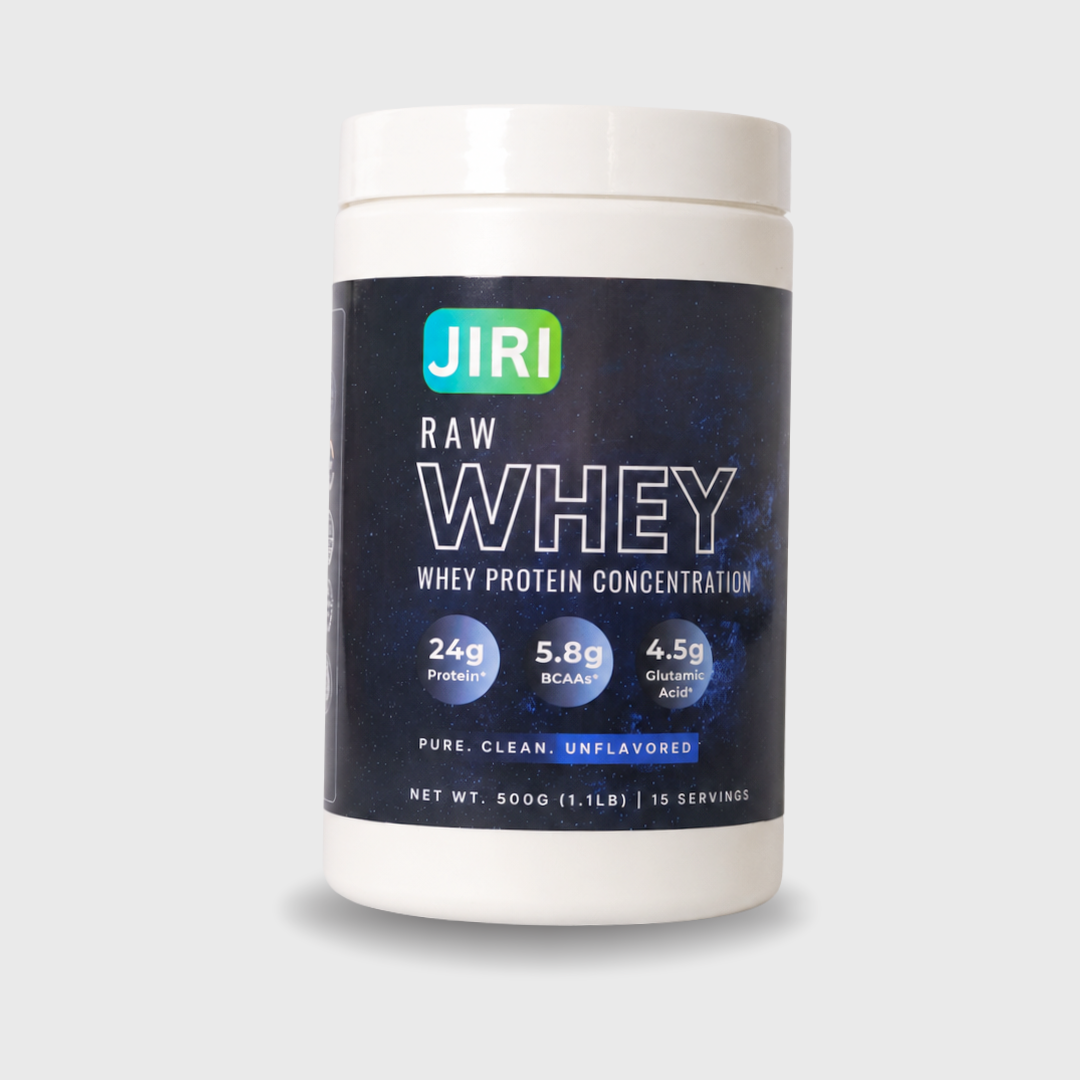 Jiri Nutrition Raw Whey Protein Concentrate, Unflavoured 500g