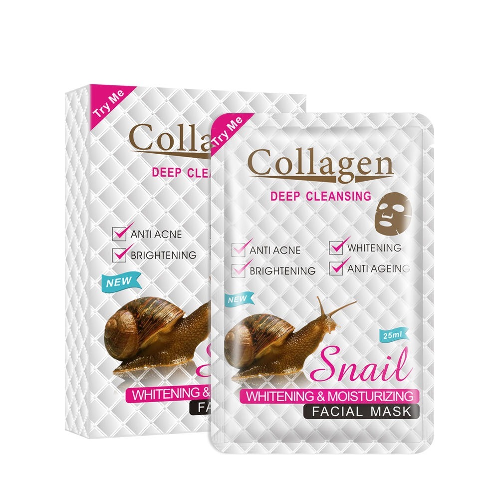 Collagen Snail Collagen Deep Cleaning And Moisturizer Facial Mask 1PCS