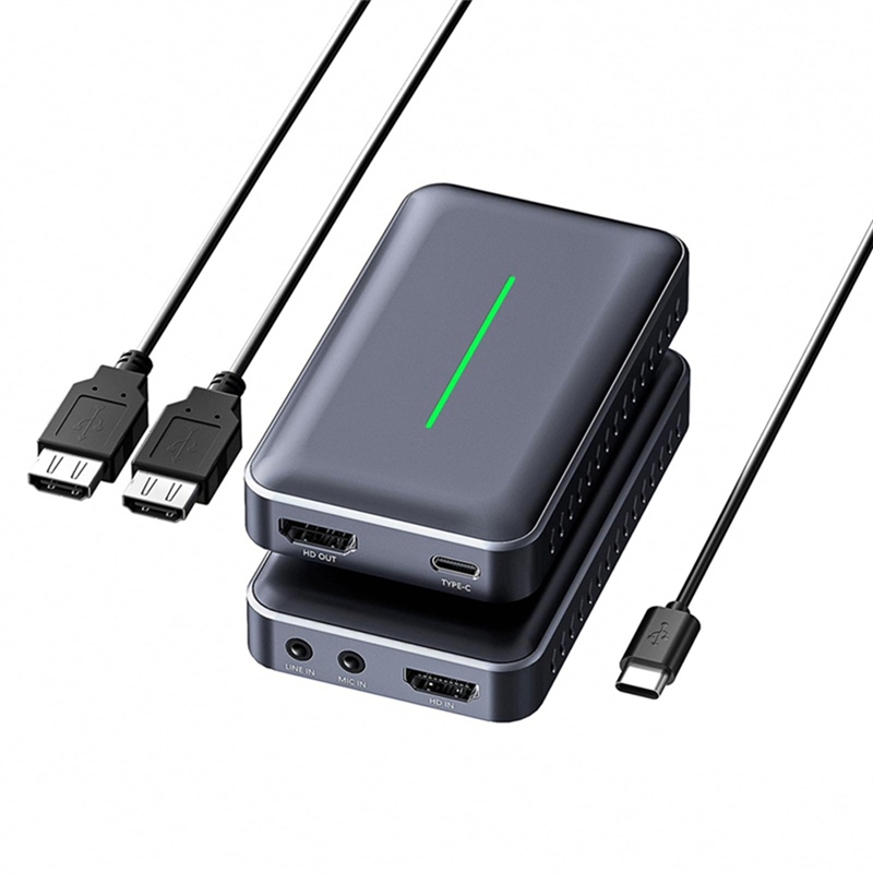 Audio Video External Camera Capture Card Stream & Record in 4K/60fps