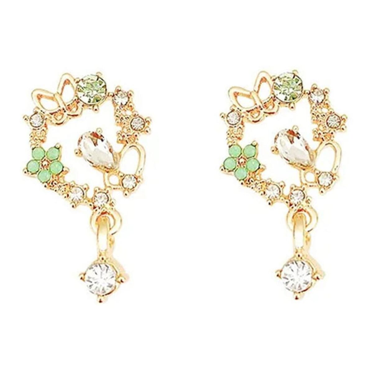 Enacolor Daughter of The Sea Crystal Zircon Shell Earrings for Girl New 2023 Ins