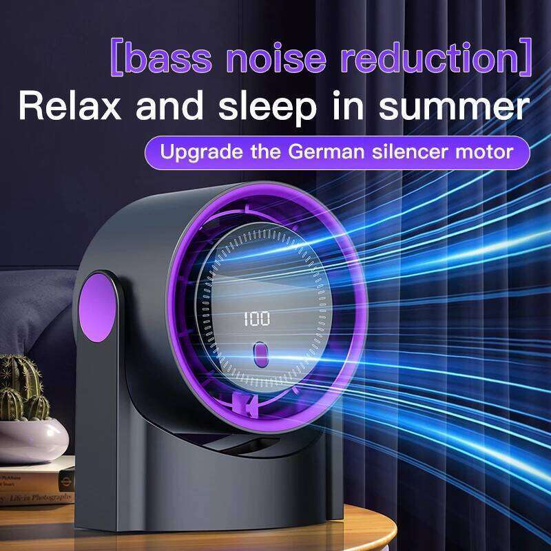 2025 Portable Wall Hanging Digital Display Desktop Fan 100 Wind Speeds Rechargeable Office Home Electric Mini Fans