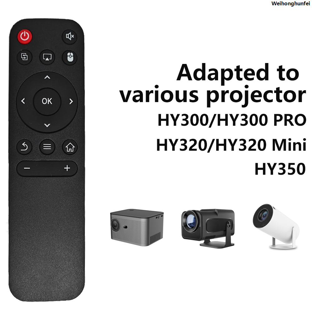Weihonghunfei2025 New Replacement Projector Remote Control IR Wireless For Original HY300 HY300PRO HY320 HY320Mini