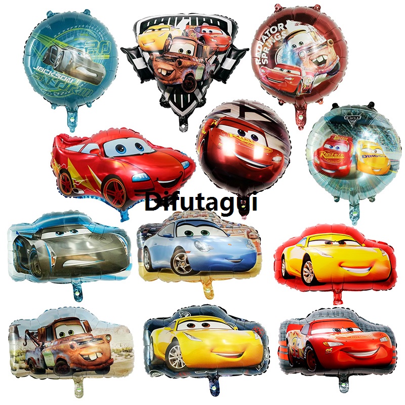 Difutagui Special Offer Disney Lightning McQueen Car Cartoon Foil Balloons Baby 【2025 Version】 Shower Happy Birthday Party Decoration Kids Toys Air Globos Supplies