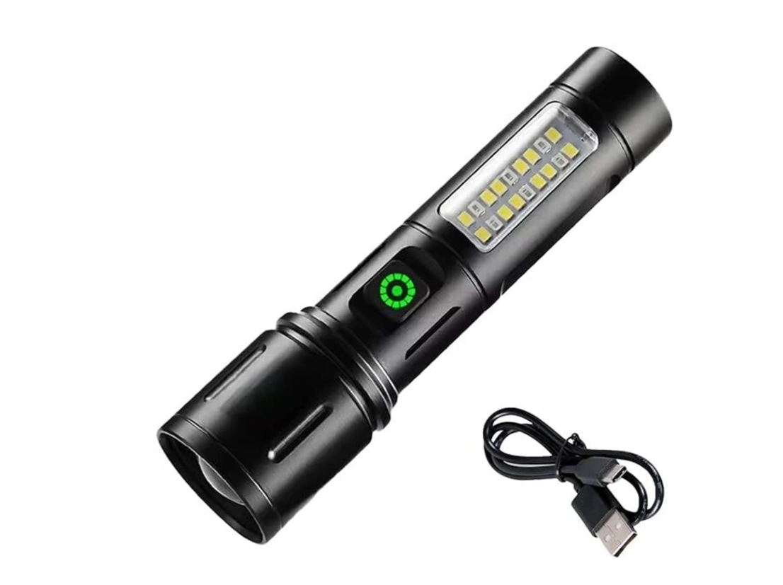 Metal Led Torch Long Range 1000 meter , High power Zoomable