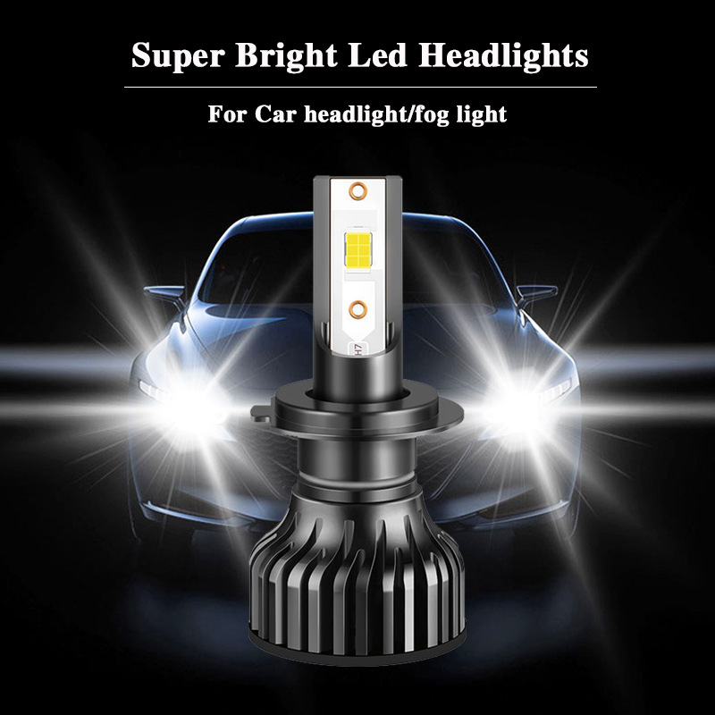 The new 3570 Mini built-in LED headlights are installed without damage to H1 H4H7H11 9005