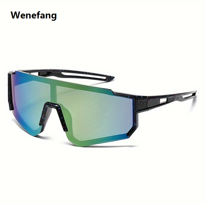 Wenefang Boy's Trendy Futuristic Sunglasses Girls Large Frame Sun Protection Cycling Glasses Fashion Summer New Sport Eyewear Children