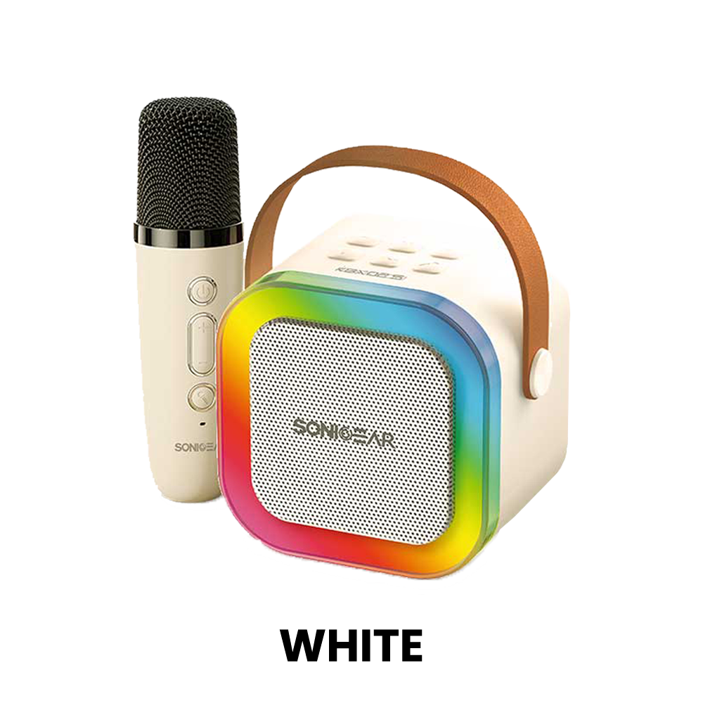 SonicGear IOX K200 - Bluetooth 5.1 - Home Karaoke Portable Speaker - with Wireless Mic