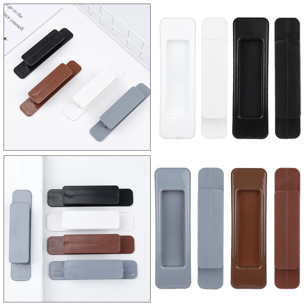 2Pcs Punch-Free Cabinet Drawer Organizer Stick Open Sliding Door Knob Labor Saving Auxiliary Device Glass Window Grip Door Handle
