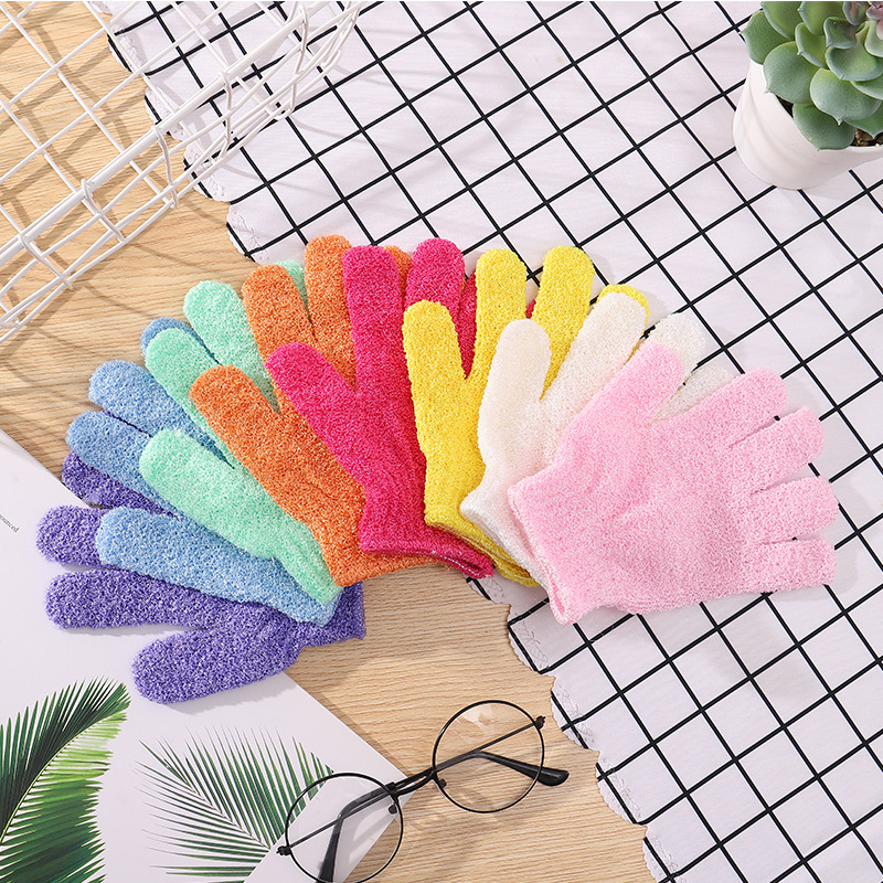 2 in 1 Exfoliating Glove Body Scrub for Bath Shower Spa