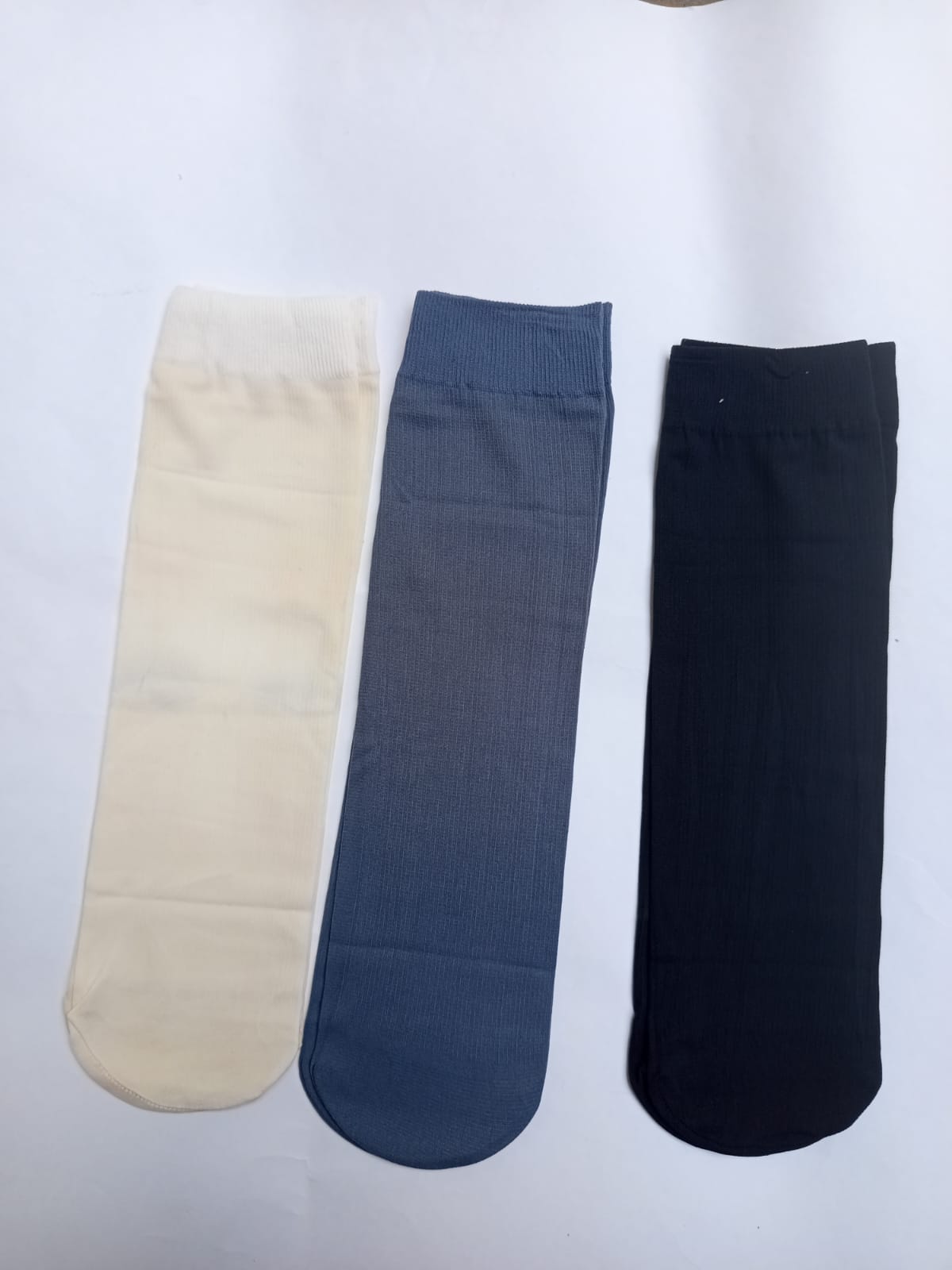 Thin Elastic Short Fiber Socks Women Combo Of 3 Pairs Silk Socks