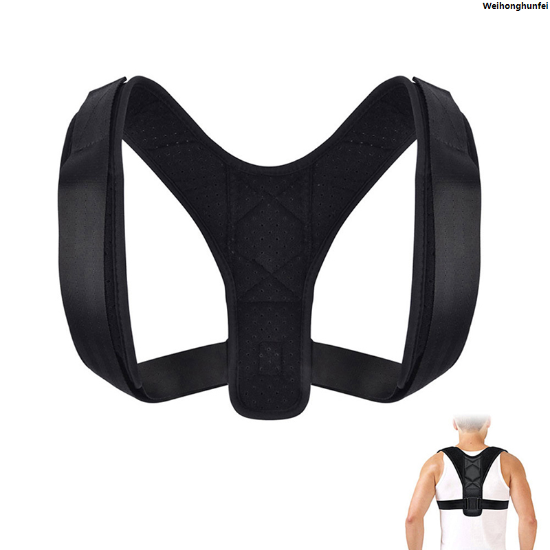 WeihonghunfeiBargain price 1Pc Adjustable Therapy Posture Corrector Shoulder Support Back Brace Posture Correction Back Support Shoulder Belt Massager Tool Original
