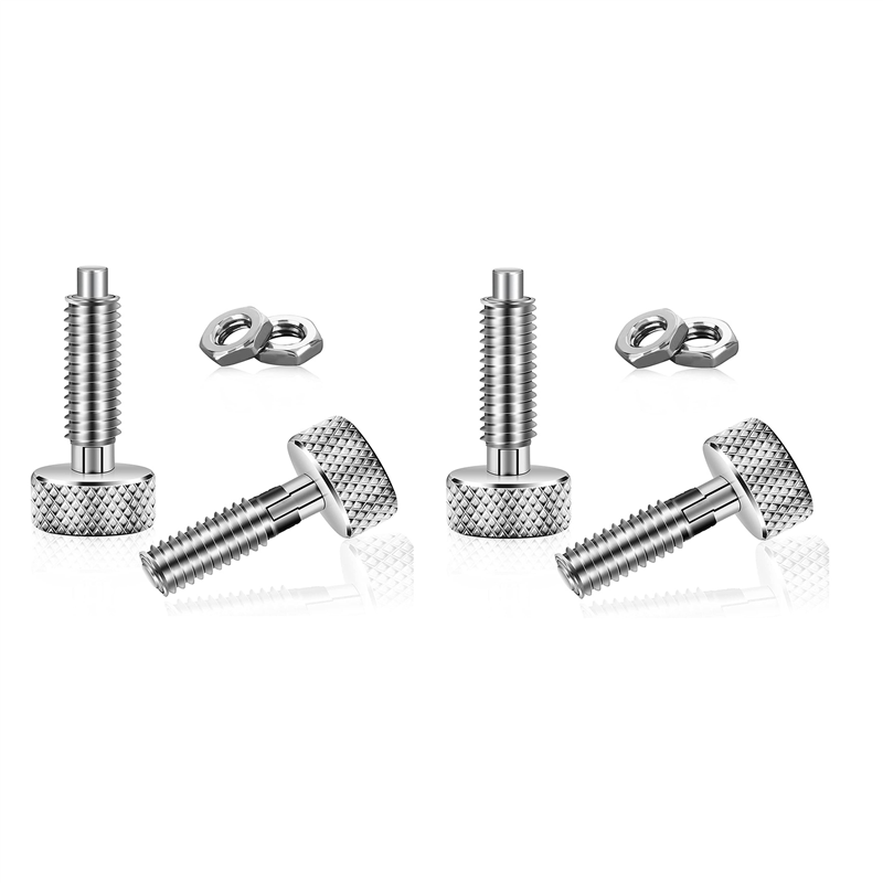 NAMUNY 4 Pcs Hand Retractable Spring Plunger Stainless Steel Lock Out M6 Type for Rolling Toolbox Packout