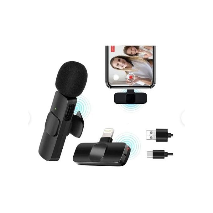 Wireless Microphone For Iphone (IOS) Live show, Video short from Phone