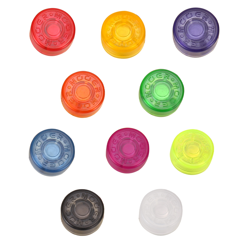 10PCS Guitar Pedal Footswitch Toppers, Multicolor, for Easy Pedal Board Access