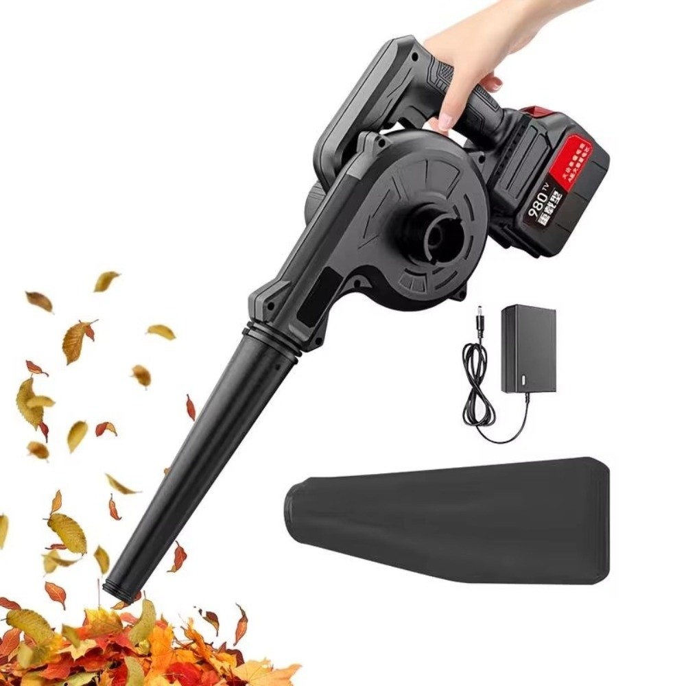 Handheld 2 In1 Electric Air Blower 1400W Power 688Vf Battery Blowing Dust Collector Blowing Suction Dust Collecting Cordless Vacuum Cleaner Garage Use