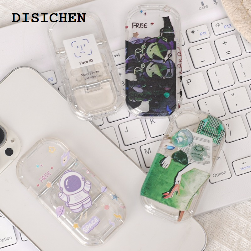 DISICHEN Bargain price Universal Phone Folding Holders for Iphone 15 14 13 Samsung Z Flip5 Xiaomi Mini Portable Phone Kickstand Bracket Desktop Stands