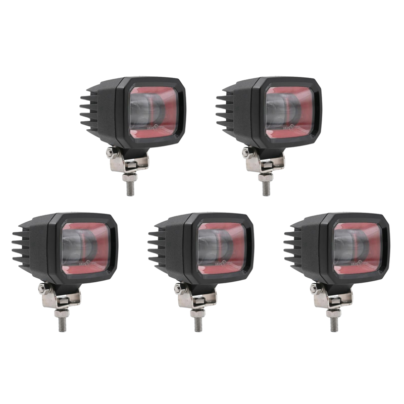 JAERBEE 5X 10-80V 7303S Forklift LED Warning Light Linear Area Safety Light Forklift Reversing Indicator Light Working Light