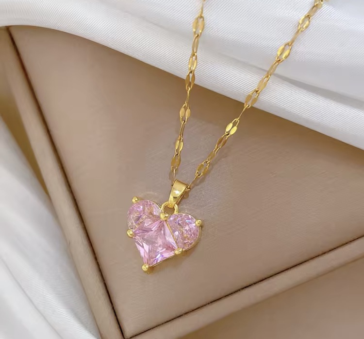 Masala Beads Luxury Star Sun Design Stainless Steel Necklace For Women Rhinestone Ins Classic Pendant Exquisite Clavicle Chain Elegant Temperament Choker Jewelry Accessories Girls Gift