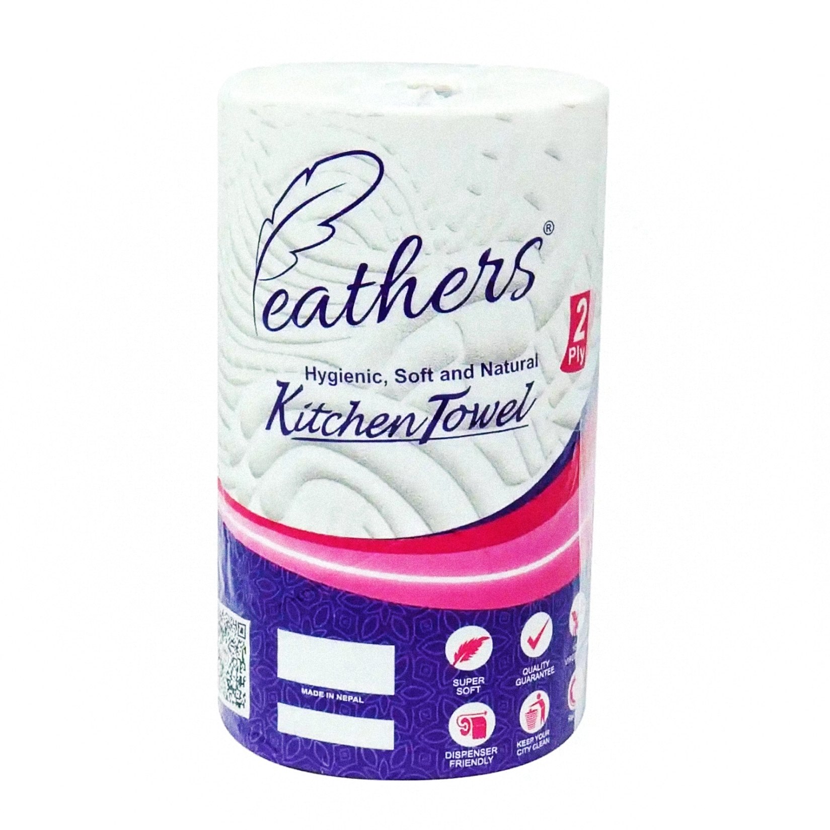 Feather's Soft Multipurpose Wipes Premium Kitchen Towel 2 - PLY
