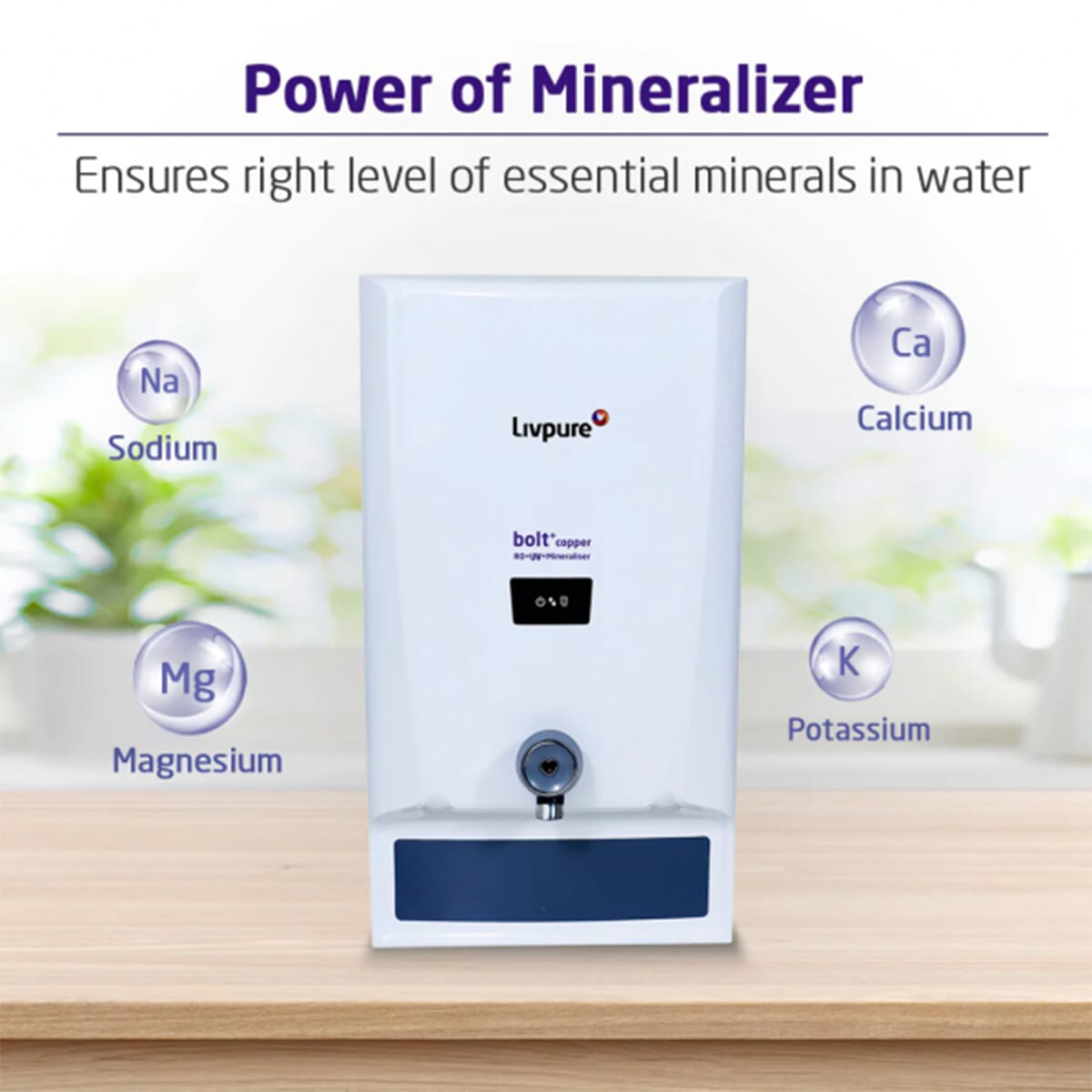 Livpure blot copper (RO + UV + Mineraliser) Water Purifier