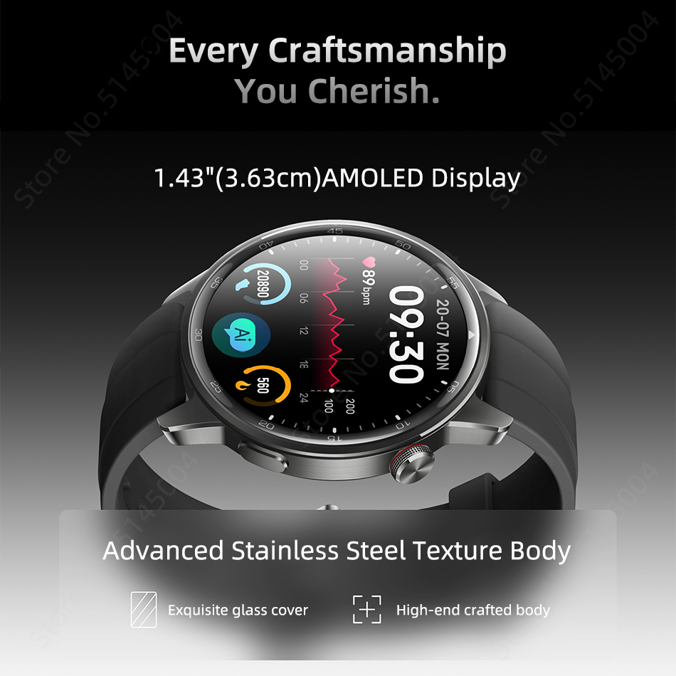 Wenefang Global Version realme watch S2 SmartWatch 1.43'' AMOLED Hot Selling Display Blood Oxygen Sensor 20 Days Battery Life IP68