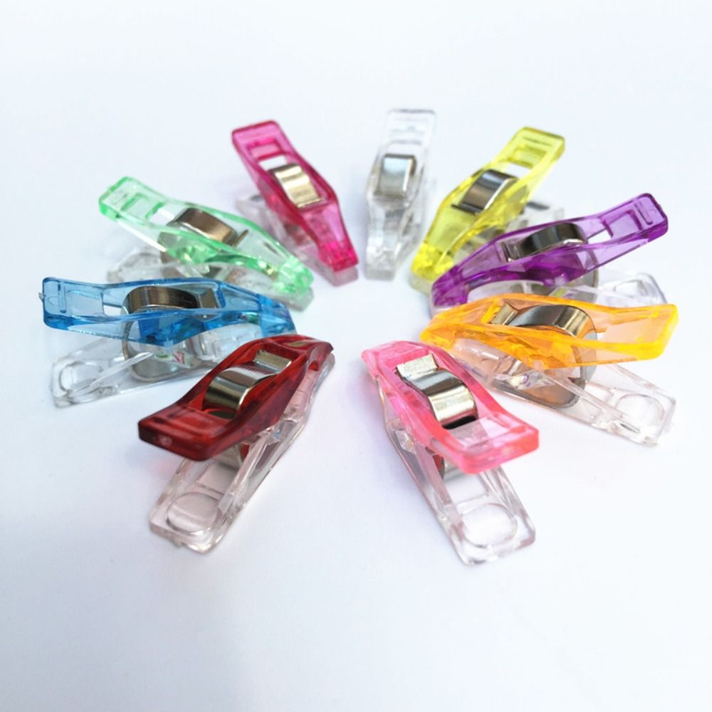 High Quality Mixed Color Fixed Clip Multipurpose Multifunctional Crochet Clips Plastic DIY Sewing Craft Clips