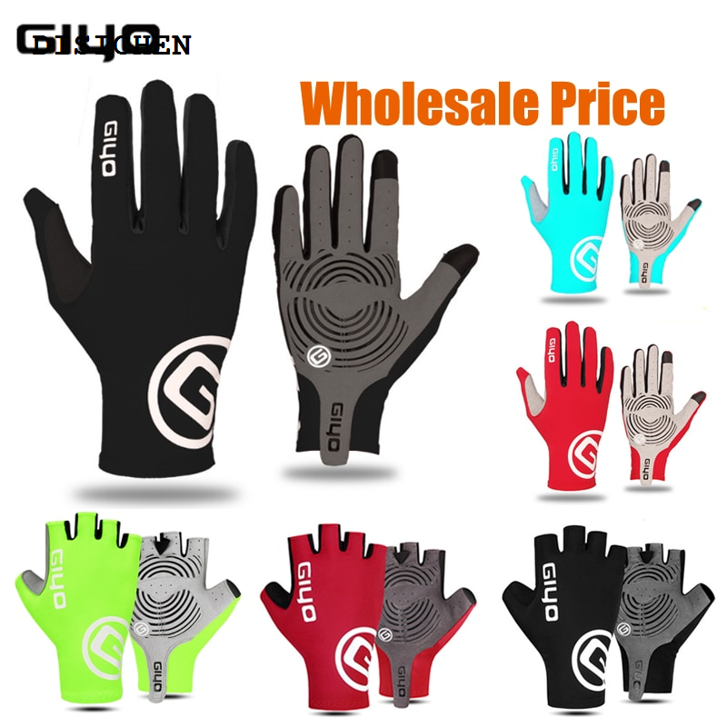 DISICHEN High Quality Cycling Gloves Fingerless Half Finger Bicycle Summer MTB Cycl Glove Men Woman for Spotrs Gym Fitness Fishing Bike Training Giyo