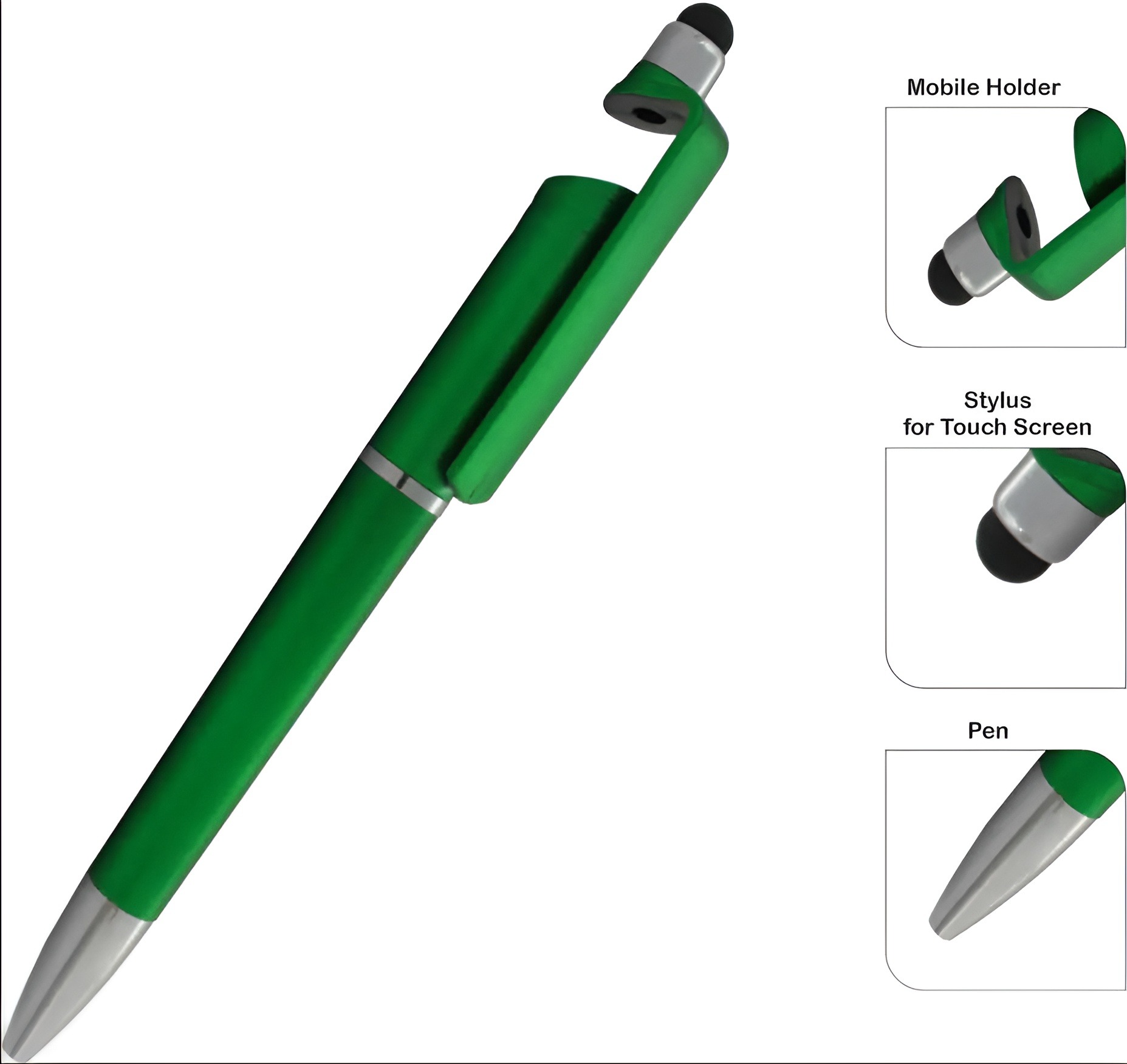 Universal Stylus Pen With Mobile Stand Holder