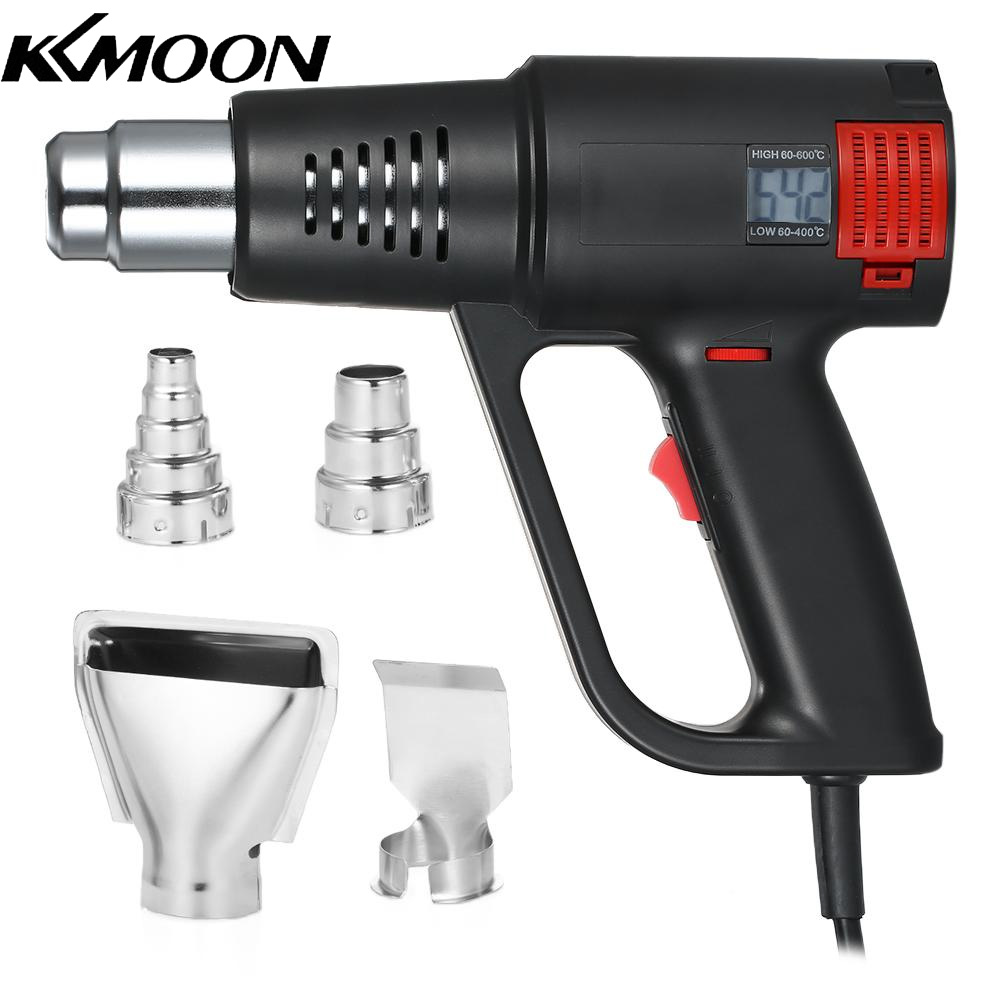 2000W Industrial Fast Heating Hot Air LCD Digital Temperature-controlled High Quality Handheld Heat Blower Electric Adjustable Temperature Heat Tool