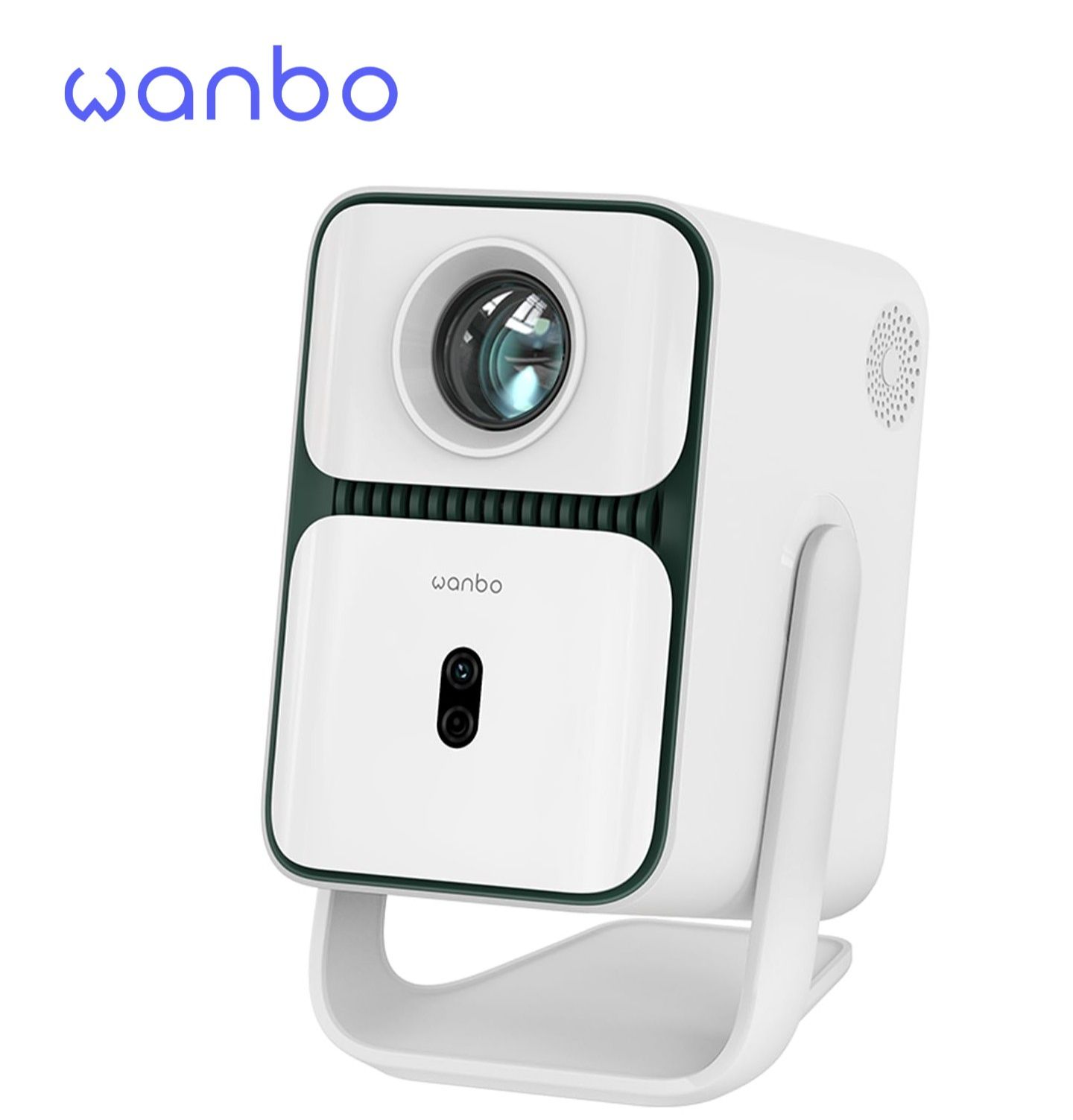 Wanbo T2 Ultra New Projector 500 ANSI Lumens, 1080P Full HD, Android 11.0, WiFi, Bluetooth, 120° Rotatable, Android DRM Certified, Dustproof Engine - White