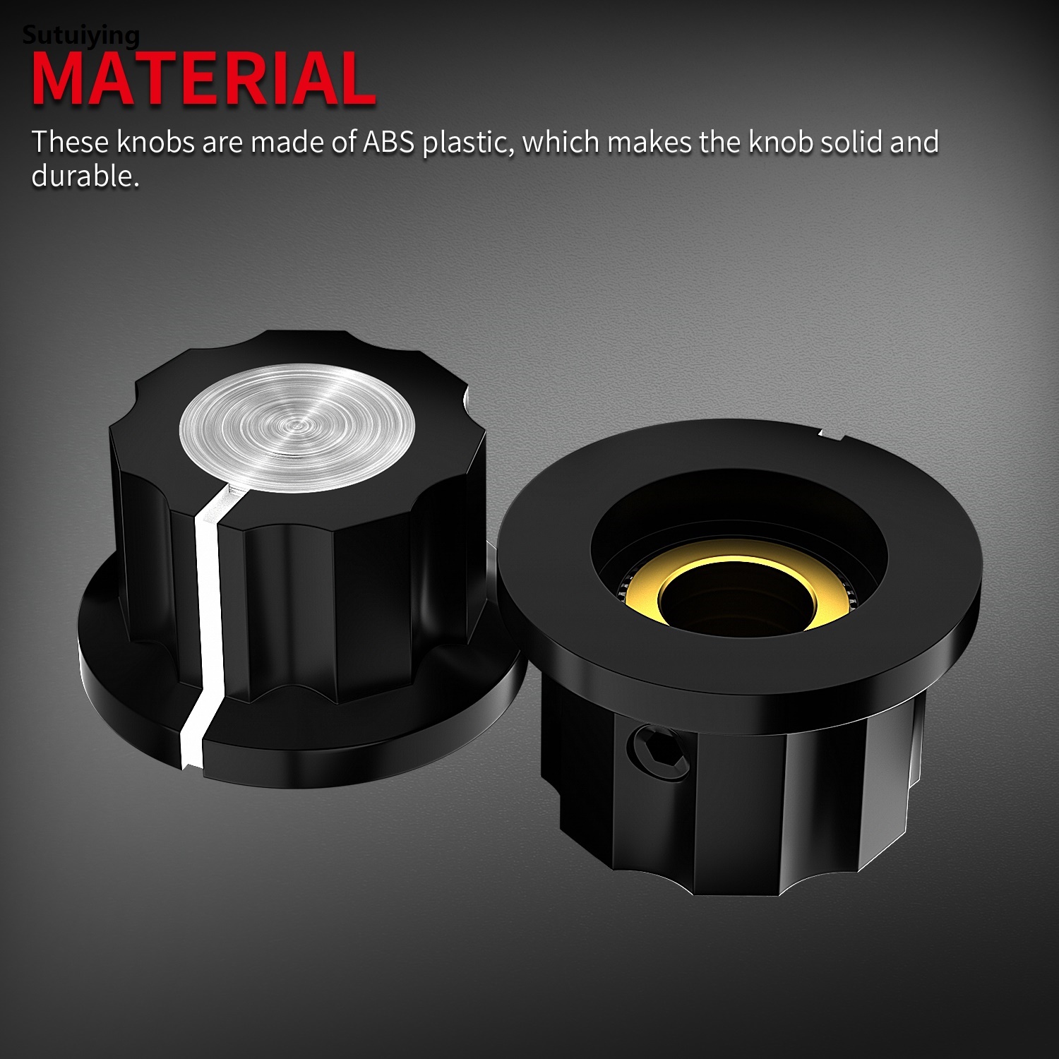 Sutuiying DAIERBUMP 10PCS 6.35mm Shaft Hole Potentiometer Volume Control Rotary Bargain price Knobs Effect Pedal Knobs For for Electric Guitar Amplifier