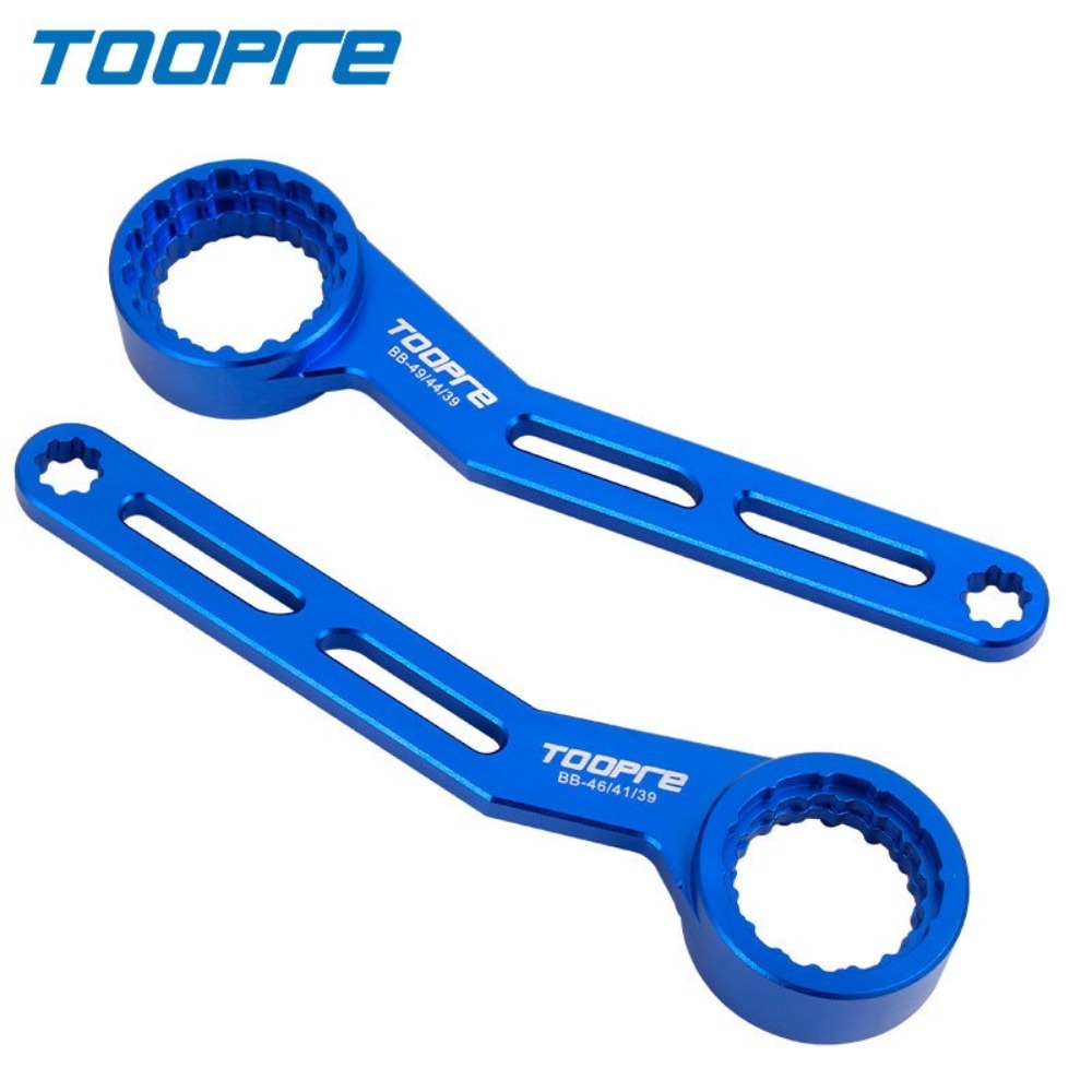 New TOOPRE Bike Installation Removal Tool MTB Road Bicycle DUB Crankset BB Center Axle Wrench Aluminum Alloy 6 in 1 Bicycle Repair Tools for OD 39 41 44 46 49mm
