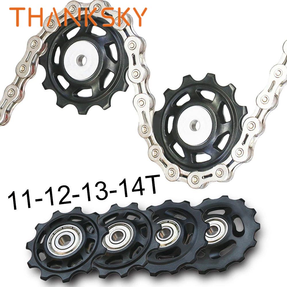 MTB Bicycle Road Bike Accessories Rear Derailleur Pulley Jockey Wheel Derailleur Repair Kit Bicycle Pulley Wheel Bicycle Guide Wheel Derailleur Pulley Roller