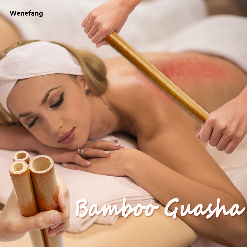 Wenefang Natural Bamboo Massage Wood Therapy Guasha Massager for Body Gouache Scraping Tool Maderoterapia Back Pain Relief Anti Cellulite