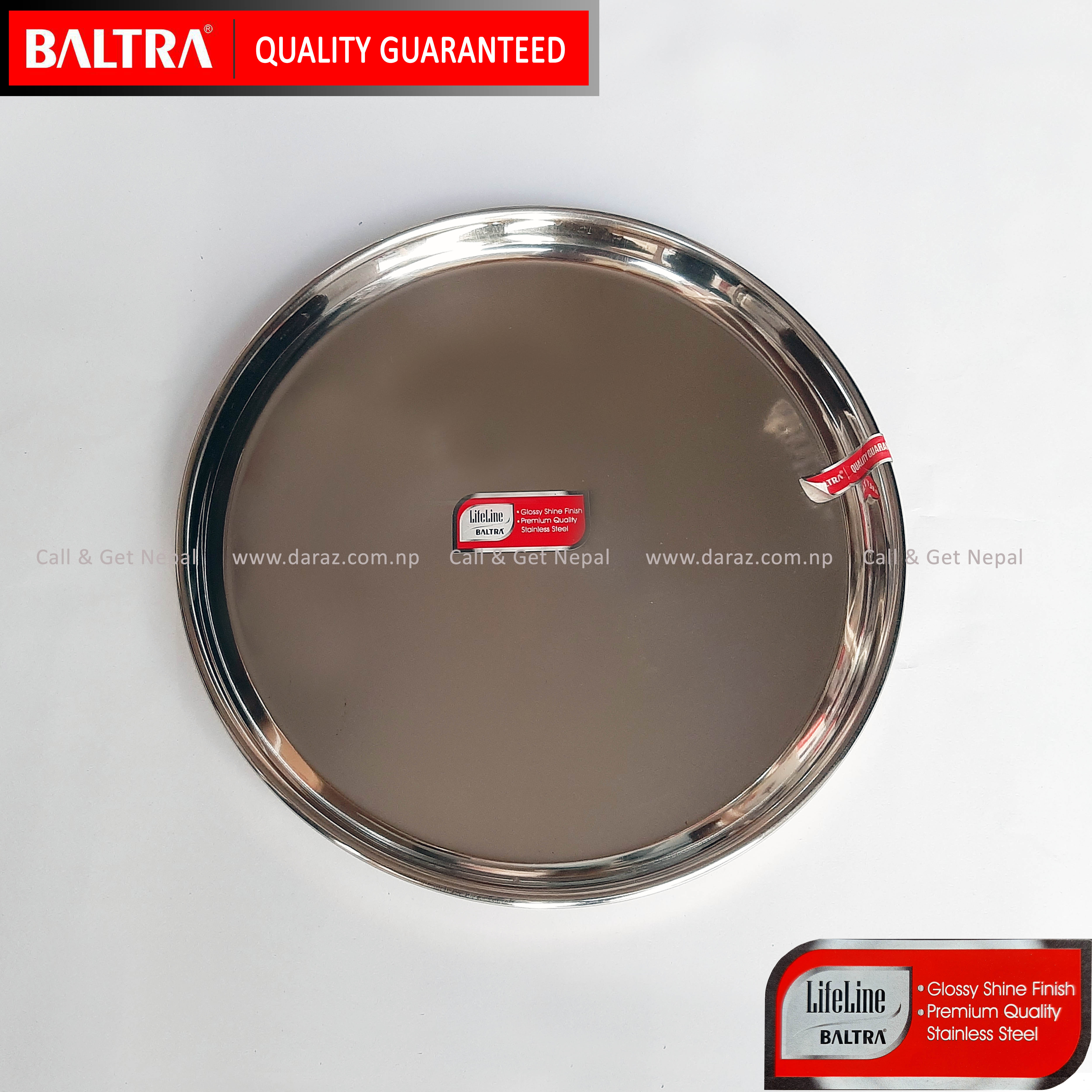 Stainless - Steel - Plate - Pearl - 12 inch