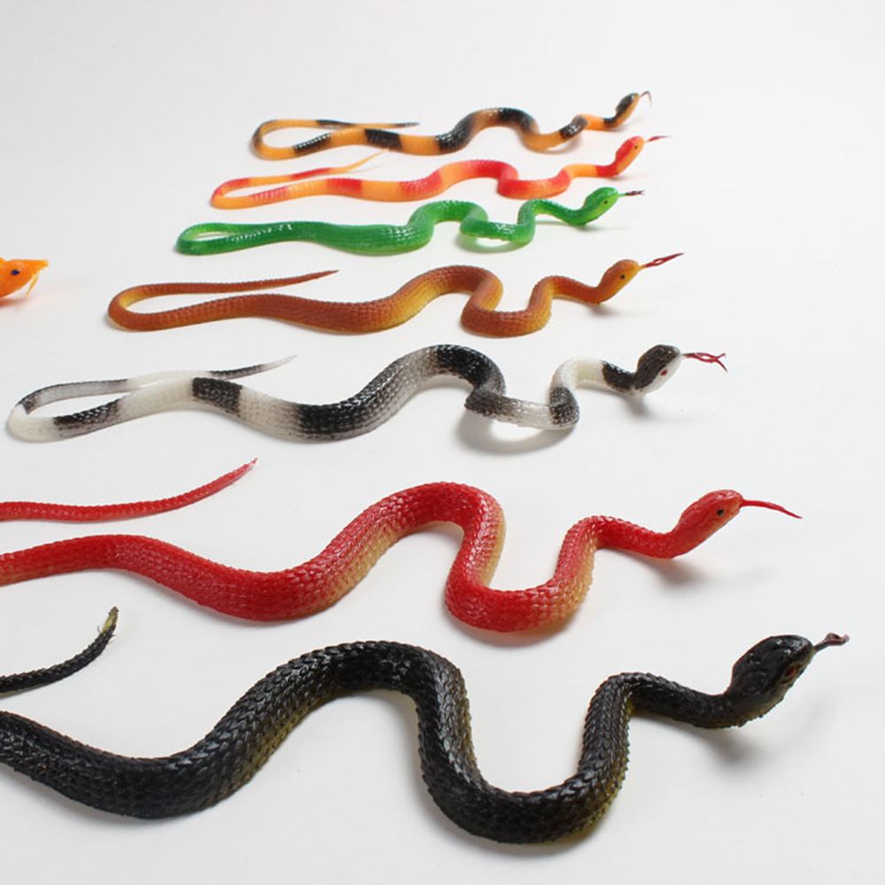 1PC Funny Kids Favors Joke Toys High Simulation Animals Novelty & Gag Rubber Snake Halloween Prank Prop