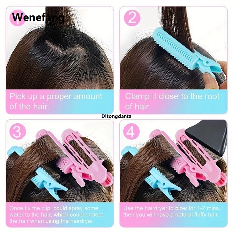 Wenefang ToolsHairdressing Salon Haircut DIY Hair Clip Root Clip Curling Hair Device/14 Volumizing Heatless Curling Iron
