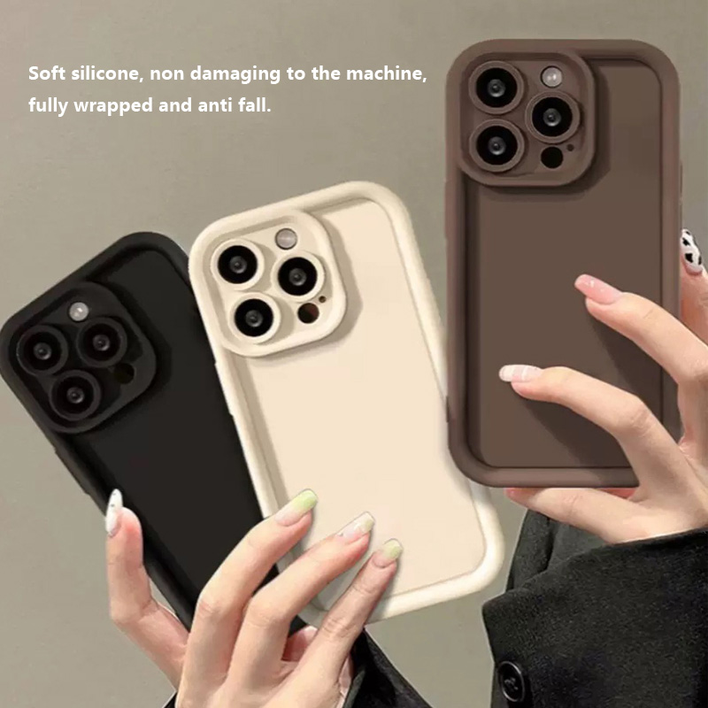 Sroof Case For Redmi A1 Angel Eye Step Matte Shockproof Lens Protective Film Melard Color Soft Phone Case Back Cover