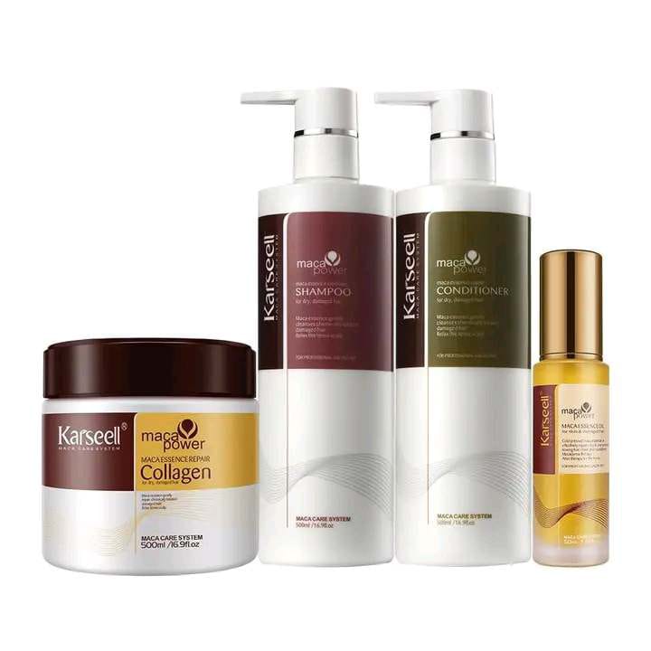 Karseell Maca Power Collagen Hair Mask , Shampoo, Conditioner And Serum Set