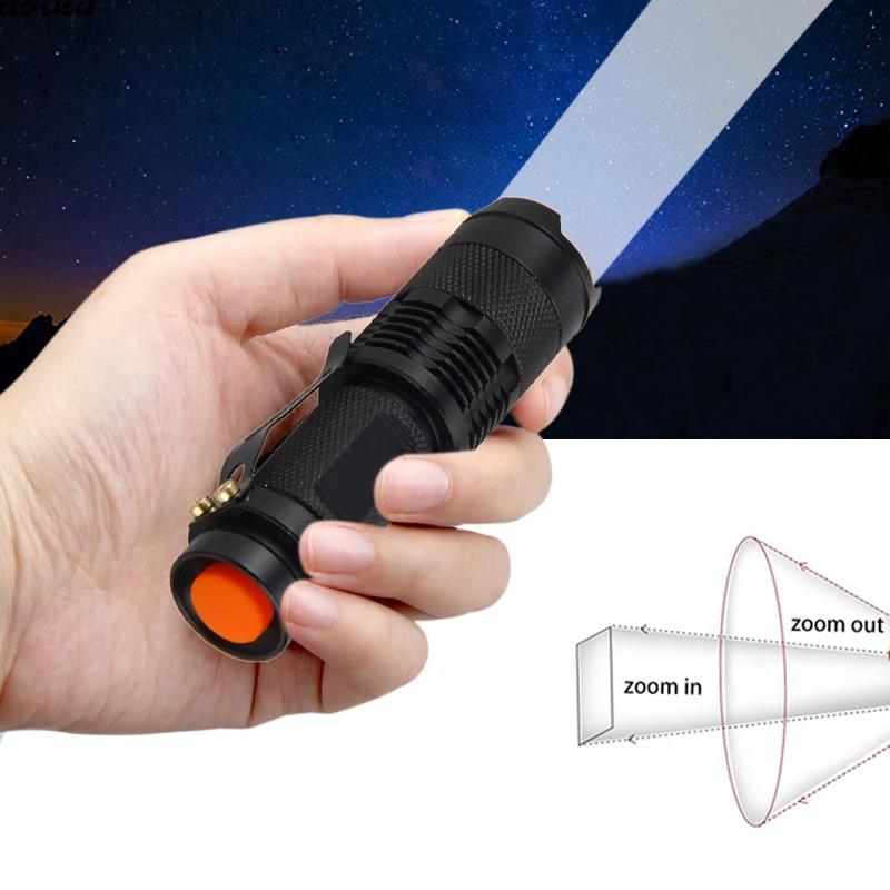 Luxury Waterproof Tactical Flashlights Zoomable Portable LED Camping Lamps Mini Handheld Powerful LED Torch Light Lanterns Self Defense