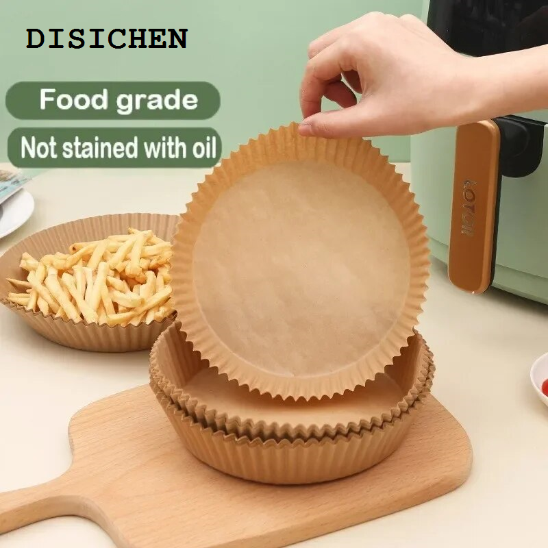 DISICHEN Hot Selling Air Fryer Air Accessories Grill Fryer Manga Paper Paper For Baking Ninja Oil-proof Liner Paper For Molds Disposable Baking GrillHats Caps