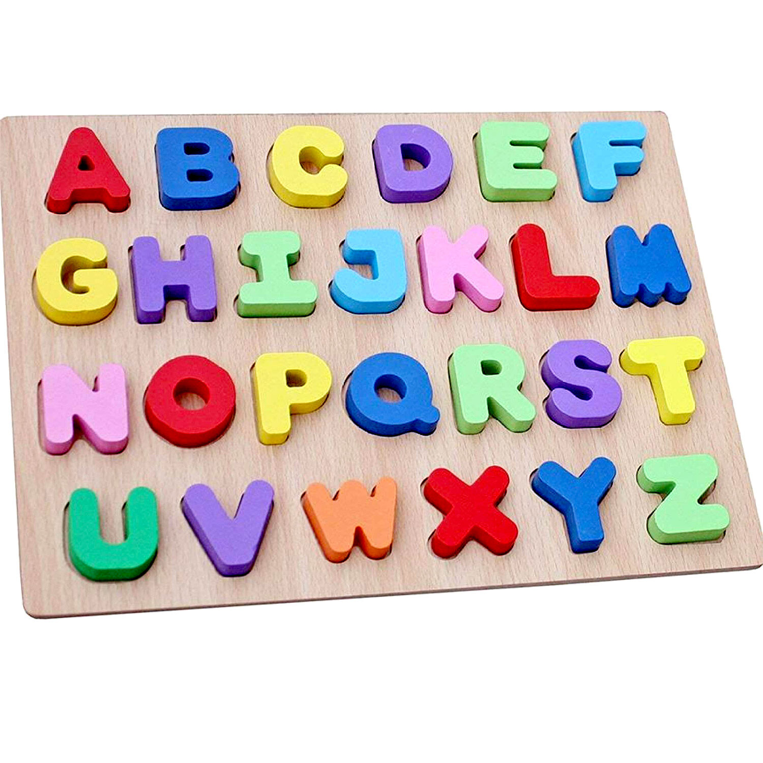 Wooden Alphabet Puzzles Toys For Children