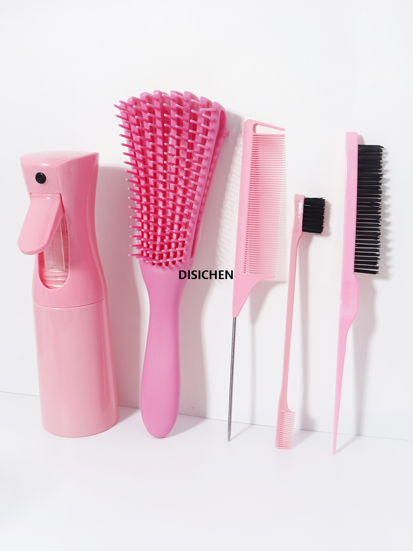 DISICHEN 【2025 Version】 Hair Brush Octopus Hairbrush Pink Massage Detangler Brush For Curly Hair Thick Hair Care Hairbrush Styling Tools