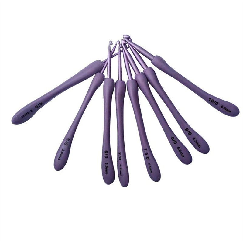 8Pcs/Set Crochet Hooks Set for Sewing Crafts Stitching Crochet Hooks Set 2.5-6.0mm Knitting Tools