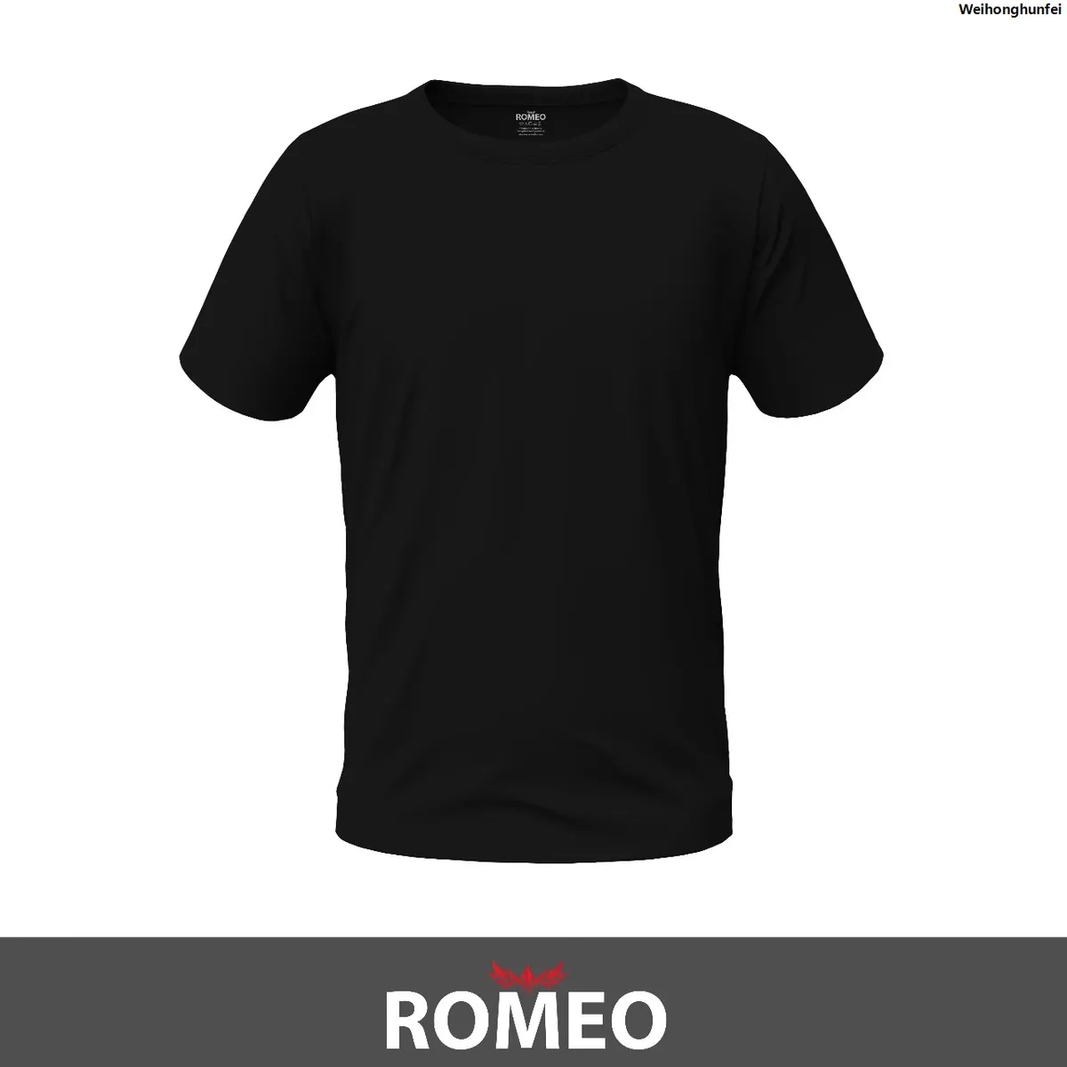 WeihonghunfeiFifty percent discount Romeo Black Crew Neck T-Shirt - image 1