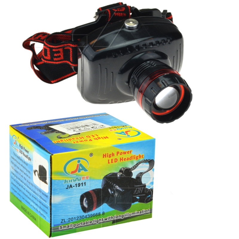 High Power LED Headlight JA-1911 small and portable LED Headlight Headlamp Flashlight(Battery not included)