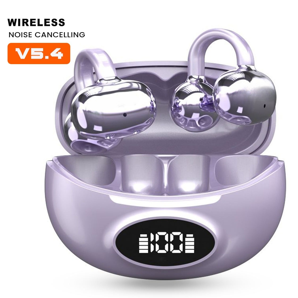 🎧Fast Shipping 🎧W19 Headphones Wireless Bone Conduction Bluetooth 5.4 Clip-on Earbuds Noise Cancelling Waterproof Sports Earphones 2025