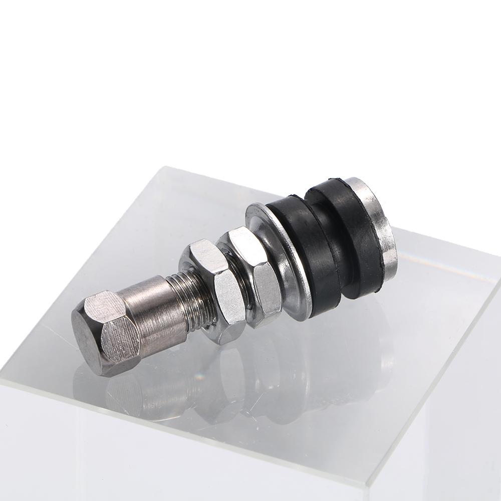 2Pcs/Pair Alloy+Rubber Tubeless Tyre Bicycle Motorcycle Accessories Tire Valve Auto Parts